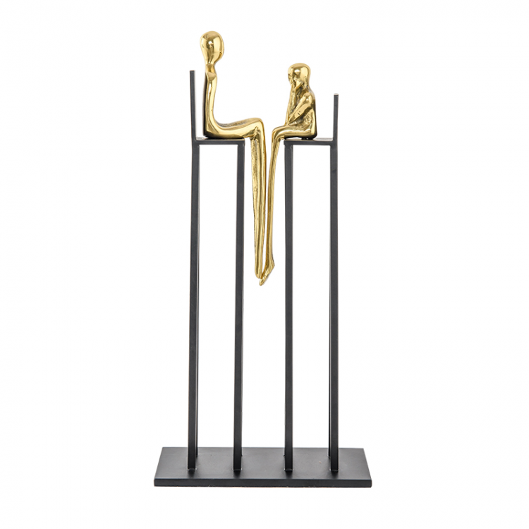 Статуэтка настольная  ArtHomeDecor DISCUSSION 4808 BRASS & BLACK