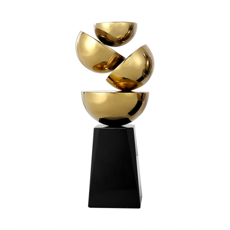 Подсвечник ArtHomeDecor FRAGMENT  6933 L GOLD & BLACK